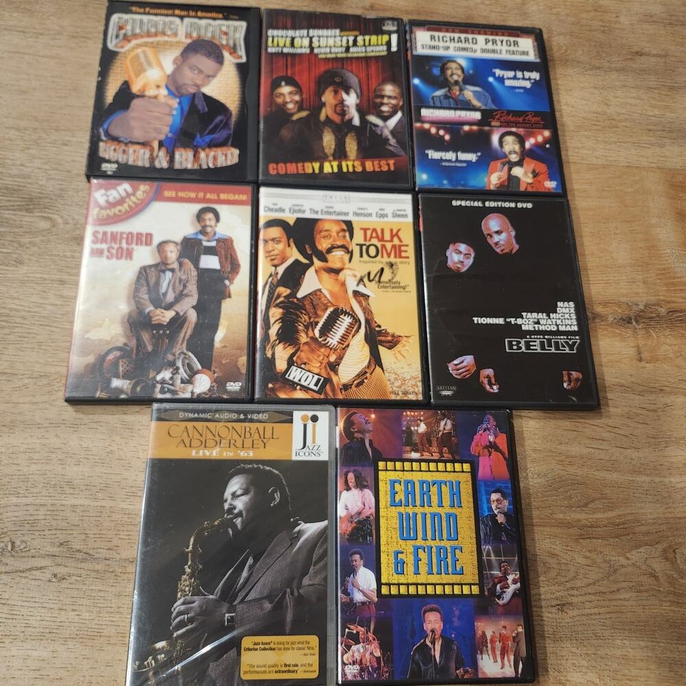 8 Comedy Live Performance Music DVD Chris Rock Kevin Hart Jazz Belly Sanford